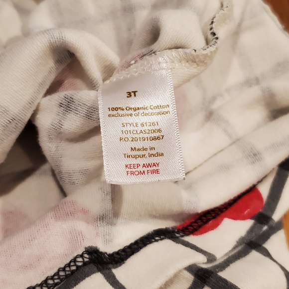 Long Sleeve Dress With Hearts 3T by Touched by Nature 100% Organic Cotton - Picture 8 of 12